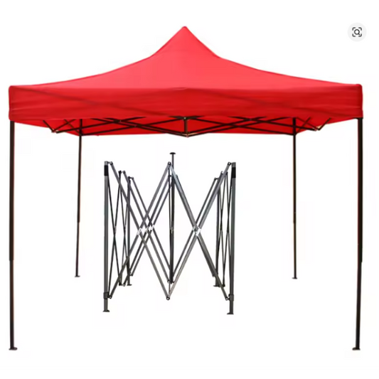 Cort Pavilion 3x3m Pliabil Cadru Metal pentru Curte, Gradina, Evenimente