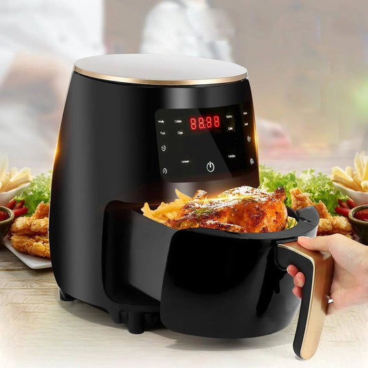 Friteuză cu aer cald Air Fryer, fără ulei, 2400W, 6L, cu afișaj digital