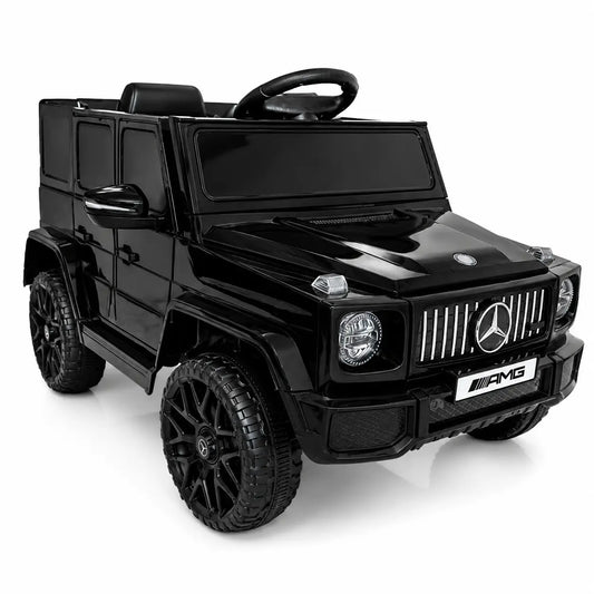 Mașină Electrică pentru Copii Tip SUV 4×4 Premium, Design Inspirat Mercedes G-Class AMG, 12V, Lumini LED, Muzică, Negru