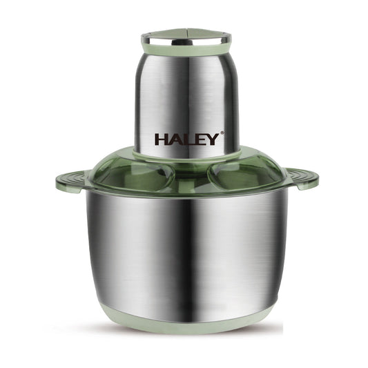 Tocător Electric HALEY 1300W, 4 Lame Inox, Bol 5L Full Inox, 2 Viteze, 2 Palete Interșanjabile