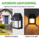Set 5 x Lampa Solara de Perete în Forma de Felinar, cu Senzor de Miscare, 18W