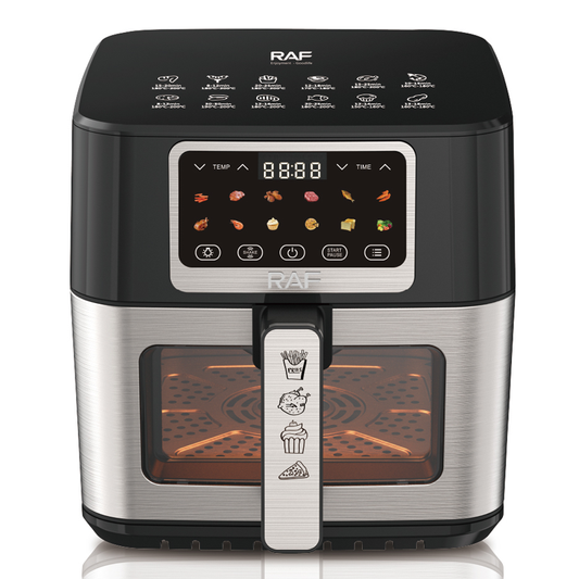 Friteuza Air Fryer digitala RAF , R.50001, 8L, 1700W, fierăstra vizualizare , fără ulei