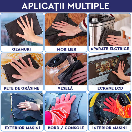 Laveta Magică din Microfibrǎ  set de 5 bucăți