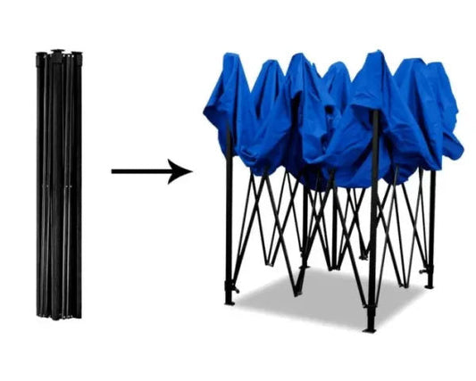 Cort Pavilion 3x3m Pliabil Cadru Metal pentru Curte, Gradina, Evenimente