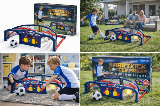 Joc interactiv electronic pentru antrenament fotbal, E-Jet Sport Soccer Roundabout, dimensiuni 80cm x 42cm x 23 cm
