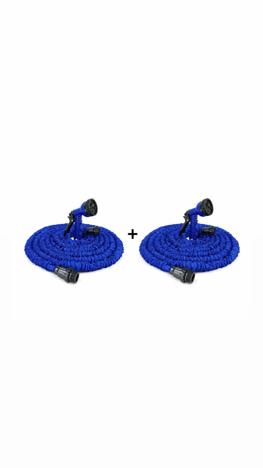 Furtun de gradina 1+1 extensibil 30m, cu aparat de udat performant