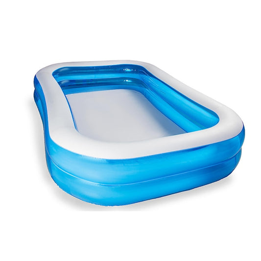 PISCINA GONFLABILA FAMILY 200X120X40 CM – 2 INELE, PVC REZISTENT, DISTRACTIE VARA PENTRU COPII SI FAMILIE