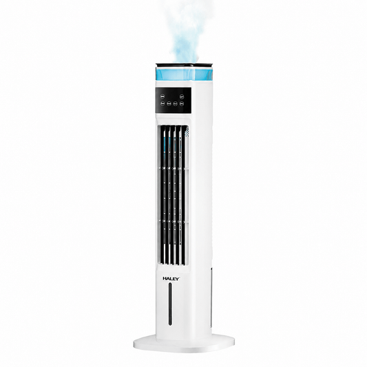 Răcitor de Aer 4 în 1 Haley HY-6115, Umidificator, Purificator și Ventilator, 3 Viteze, Telecomandă, Temporizator 12H, Rezervor 4.5L, 70W