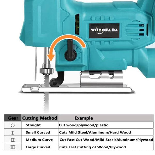 Fierastrau pendular cu 2 acumulatori 36W 6Ah, lemn 80mm